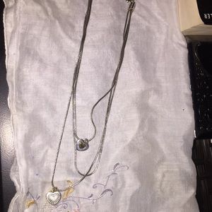 Brighton 3 strand heart necklace